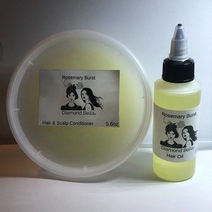 Rosemary Burst Hair & Scalp Conditioner & Hair Oil bundle